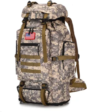 100L Hiking Camping Backpack Tactical Backpack for Men Large Survival Hunting Waterproof Backpack Molle Rucksack Military Camping Backpacking Daypack
