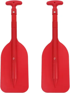 2Pcs Telescopic Kayak Paddle Rafting Boat Paddle Canoe Oars Plastic Aluminum Alloy Boat Oars