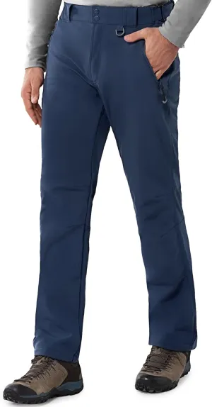 33,000ft Men's Winter Snow Ski Fleece Lined Pants Warm Waterproof Softshell Insulated for Snowboard Outdoor Work Hiking