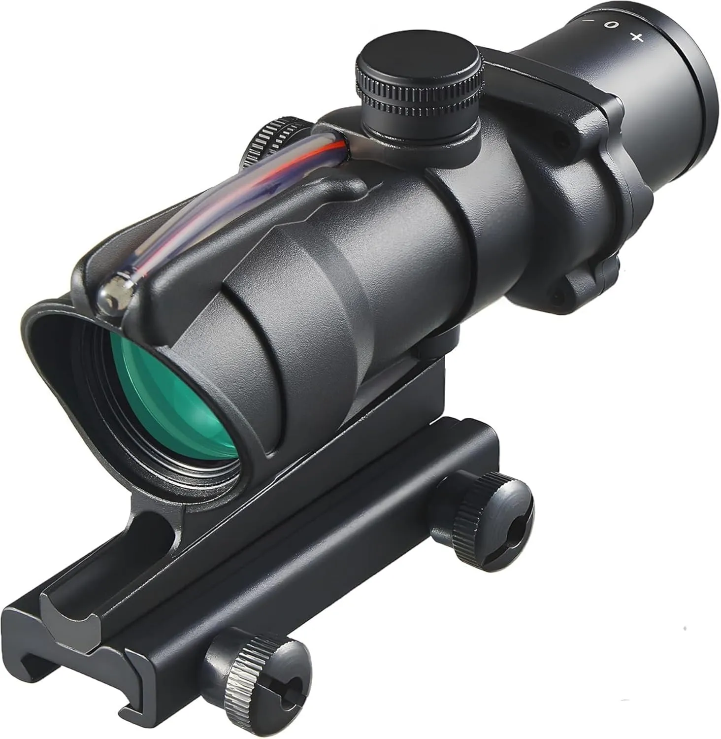 4x32 Scope Red Fiber Reticle Rifle Scope Black