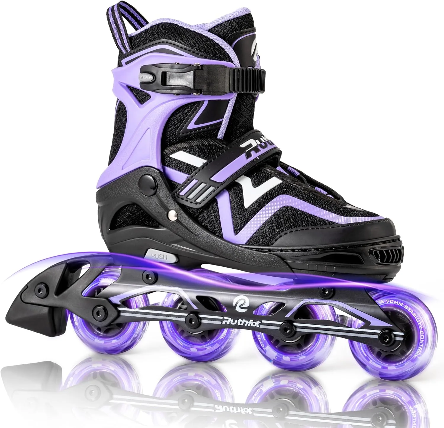 Adjustable Inline Skates for Boys and Girls with Full Light Up Wheels, Outdoor Rollerskates for Kids and Women