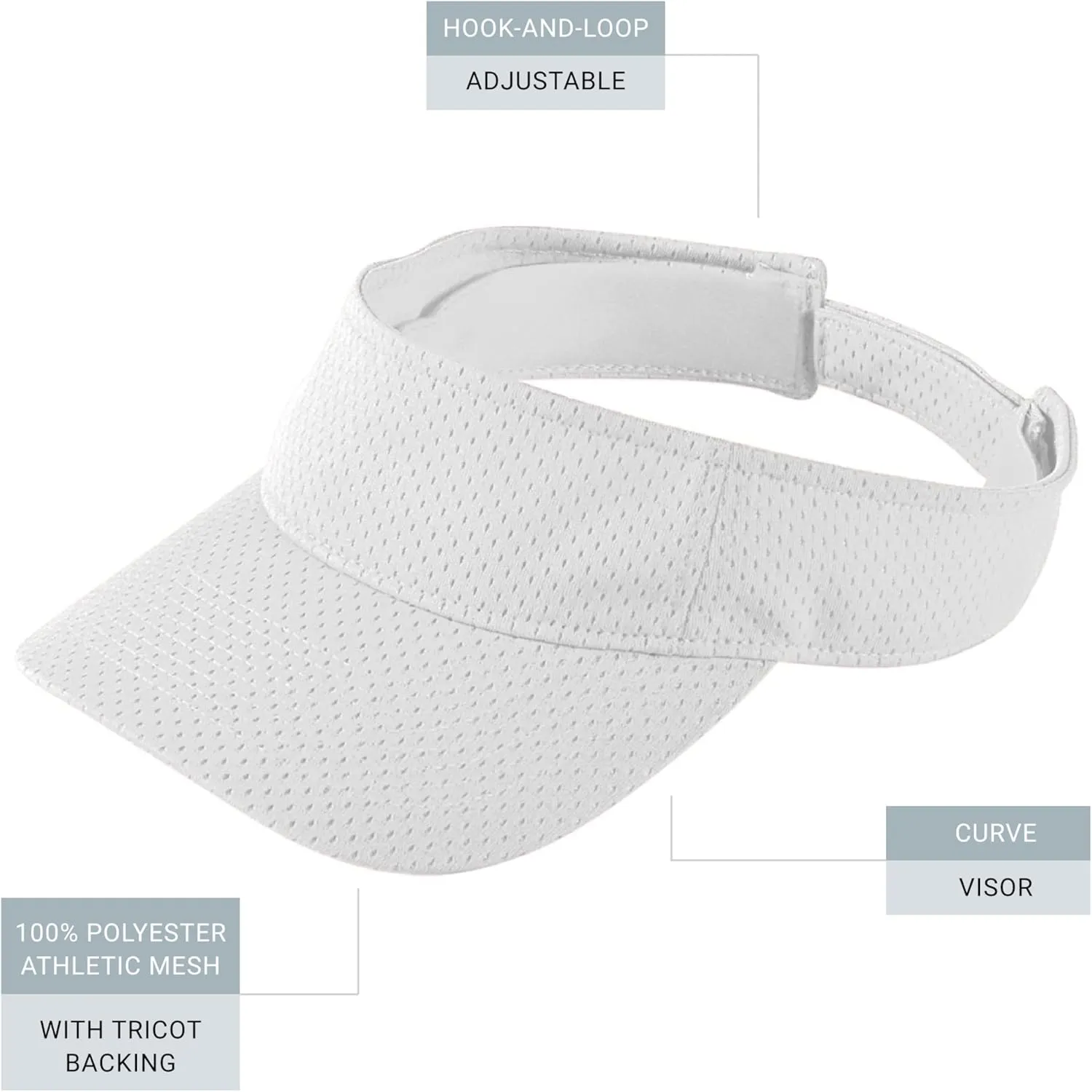 Augusta Sportswear Women's Athletic Mesh Visor - Stylish Sun Hat for Golf, Running, and Outdoor Activities