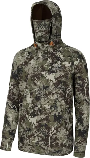 BASSDASH Mens Fishing Fleece Hoodie with Neck Gaiter Water Resistant Performance Hunting Sweatshirt FS18M