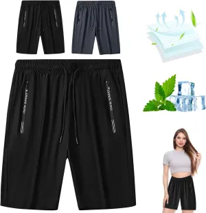 Beeswan Shorts,Iced Active Shorts for Women,Airyflex Women's Ultra Stretch Breathable Quick Drying Casual Shorts