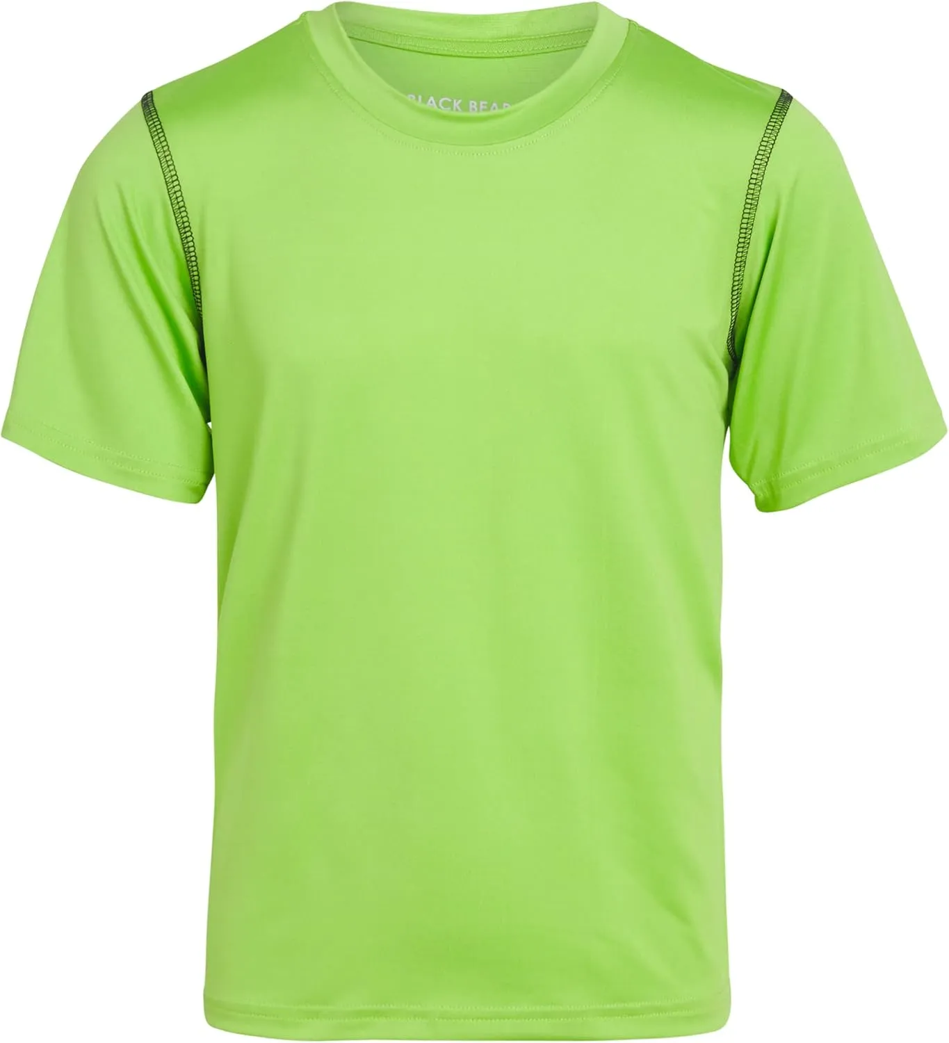 Black Bear Boys Youth Dry Fit T-Shirt - 4 Pack Active Athletic Performance Short Sleeve Shirts for Teens (Sizes: 4-18)