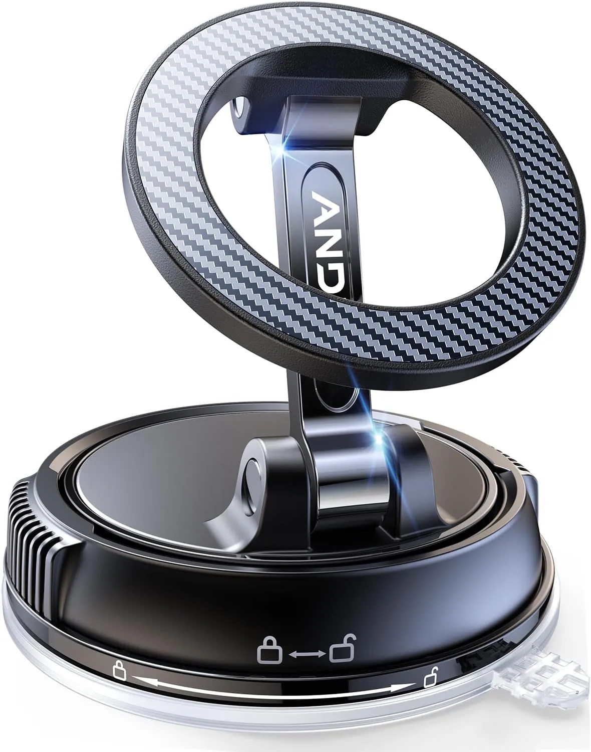Car Phone Holder for Magsafe [78 LBS Strongest Suction & 2400gf Strongest Magnetic] 360 Adjustable Car Phone Mount, Phone Holders for Your Car for iPhone 16 Pro Max 15 14 13 12 Plus (Carbon Fiber)