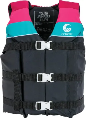 Connelly Youth Retro Nylon Life Vest - Black/Pink