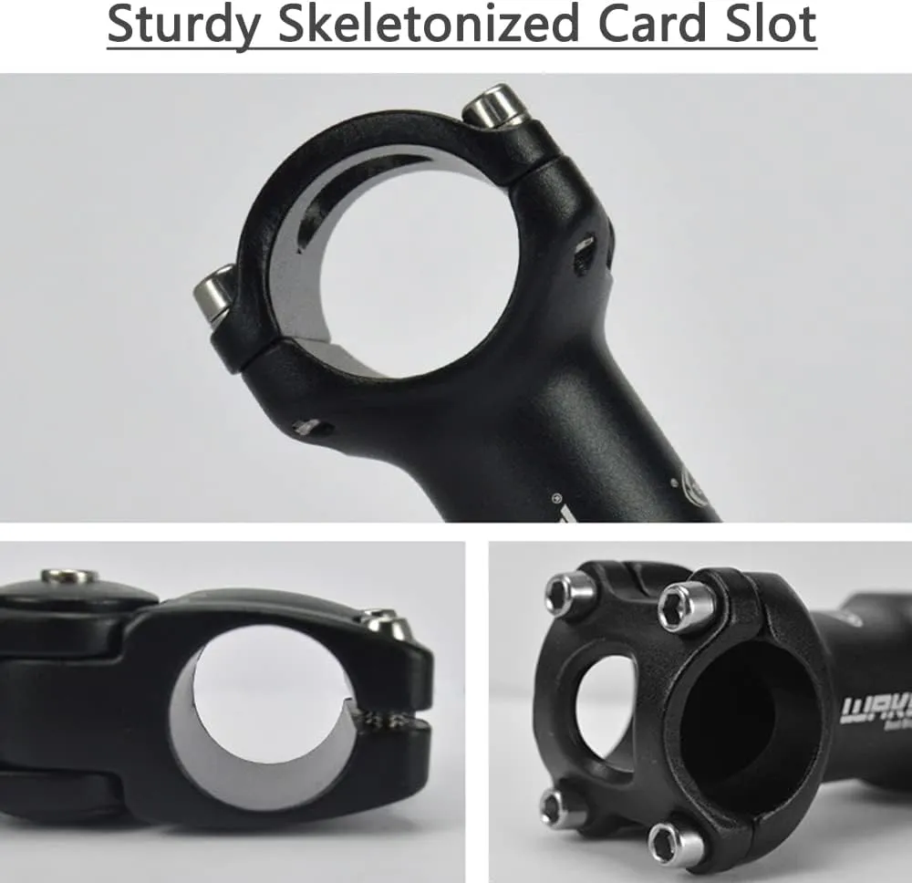 CYSKY Adjustable Bike Stem 31.8 25.4 90mm/110mm/130mm 0-60 Degree Adjustable MTB Stem Bike Handlebar Stem Riser for Mountain Bike, Road Bicycle, MTB, BMX, Cycling