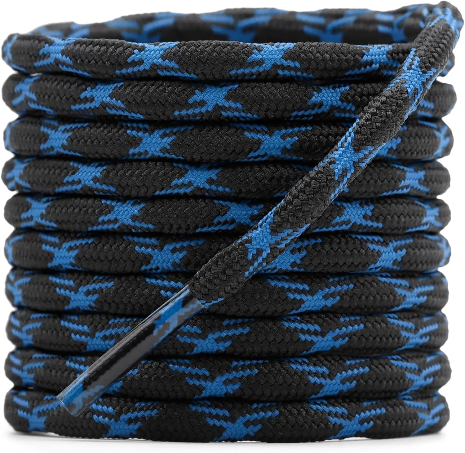 DELELE 2 Pair Round Wave Shape Non Slip Heavy Duty and Durable Outdoor Climbing Shoelaces Hiking Shoe Laces Shoestrings