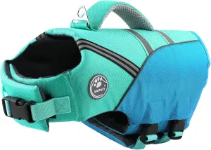Dog Life Jacket for Swimming & Boating, Ripstop Safety Vest with Rescue Handle, High Buoyancy Preserver for Small Medium Large Dogs