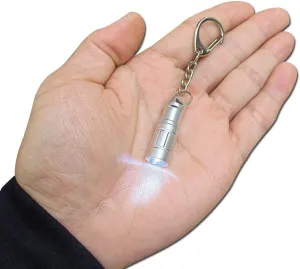 e1 Smallest Flaghlight Tiny Micro Mini Keychain Light Bright Long Lifetime Key Ring Light for Everyday Emergency Outdoor Walking Dog Hiking Camping Standby Lamp Gift for Parents Kids Friends