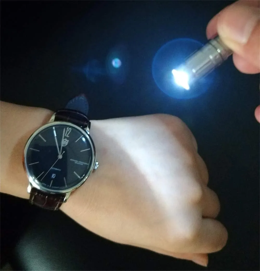 e1 Smallest Flaghlight Tiny Micro Mini Keychain Light Bright Long Lifetime Key Ring Light for Everyday Emergency Outdoor Walking Dog Hiking Camping Standby Lamp Gift for Parents Kids Friends