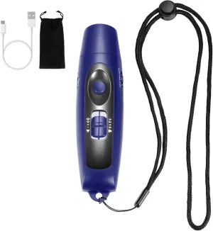 Electronic Whistle Rechargeable for Referees Coaches Teachers Electric Whistle Handheld Blowless Whistles with Lanyard for Outdoor Emergency Pet 4 Tones High Volume USB Charging