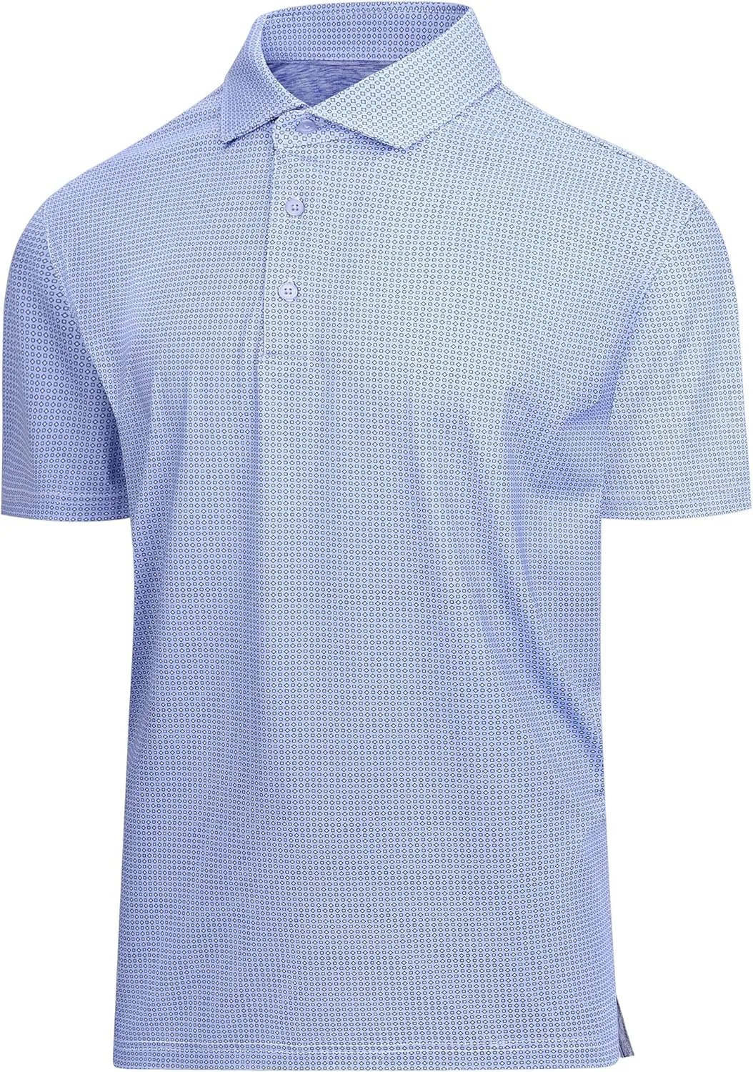 Esabel.C Mens Golf Shirts Print Moisture Wicking Short Sleeve Performance Dry Fit Stretch Active Polo Shirts for Men