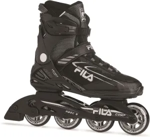 FILA Legacy Comp Inline Fitness Skates for Men and Women- Air Flow Technology, Lightweight Composite Frame, 80mm Wheels, ABEC-5 Bearings