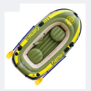 Foldable Inflatable Boat, Inflatable Rubber Boat, Thickened Fishing Boat, Boat Drifting Ship Parent Child Activities 228x121cm