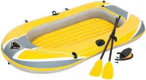 Foldable Inflatable Boat, Inflatable Rubber Boat, Thickened PVC Fishing Boat, Boat Drifting Ship for Parent Child Activities 228x121cm