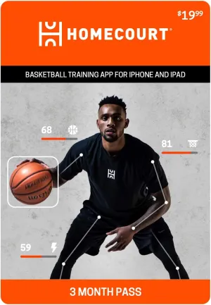 HomeCourt | Basketball training app for iPhone and iPad | Official partner of the NBA | 3-Month Pass [Online Code]