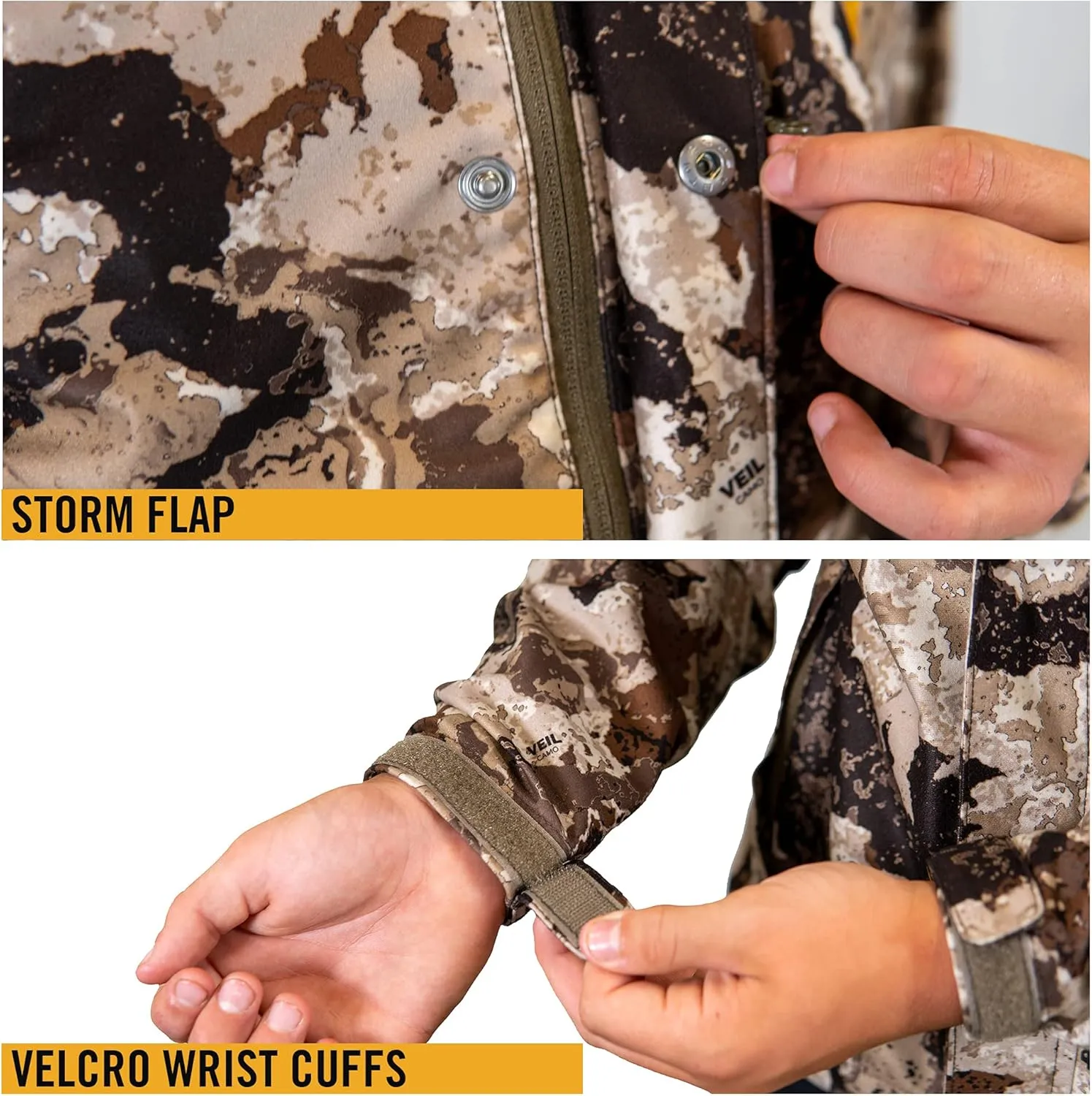 HOT SHOT Youth Camo Rain Jacket - Breathable, Ultra-Light Mesh, Waterproof Hunting Outdoor Apparel