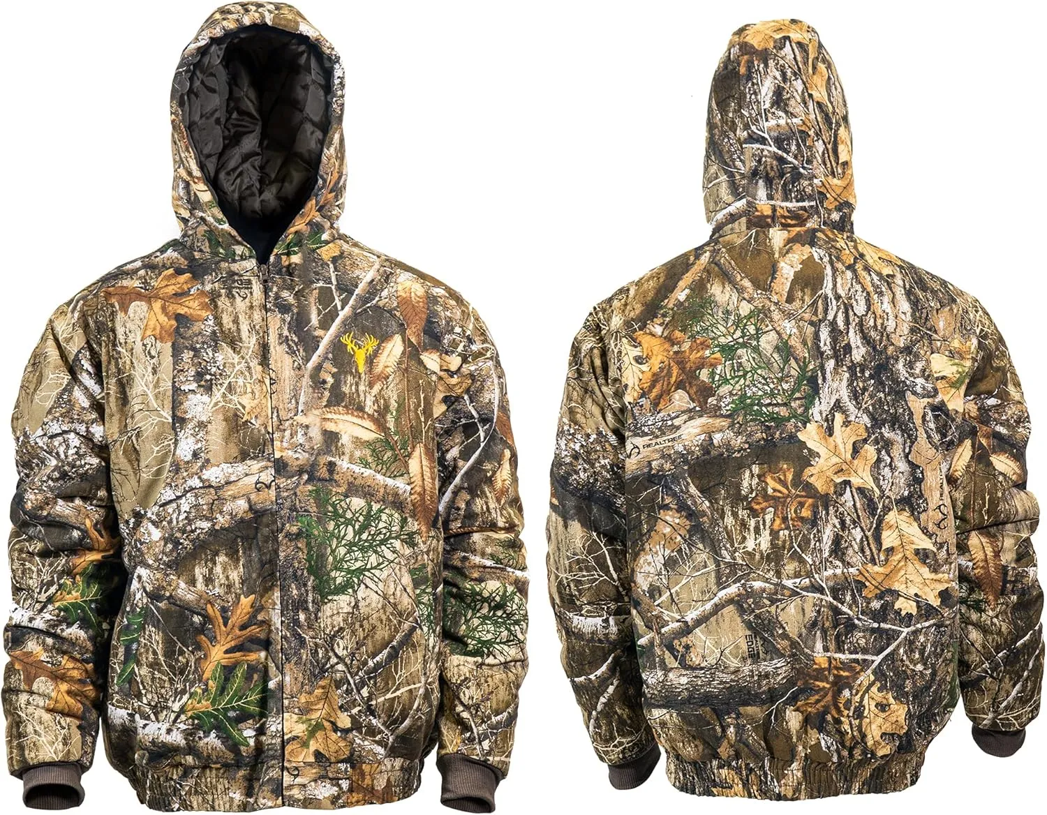 HOT SHOT Youth Insulated Twill Camo Hunting Jacket, Insulated Boy's Winter Coat, Ultra Quiet Camouflage Kids Hunting Gear