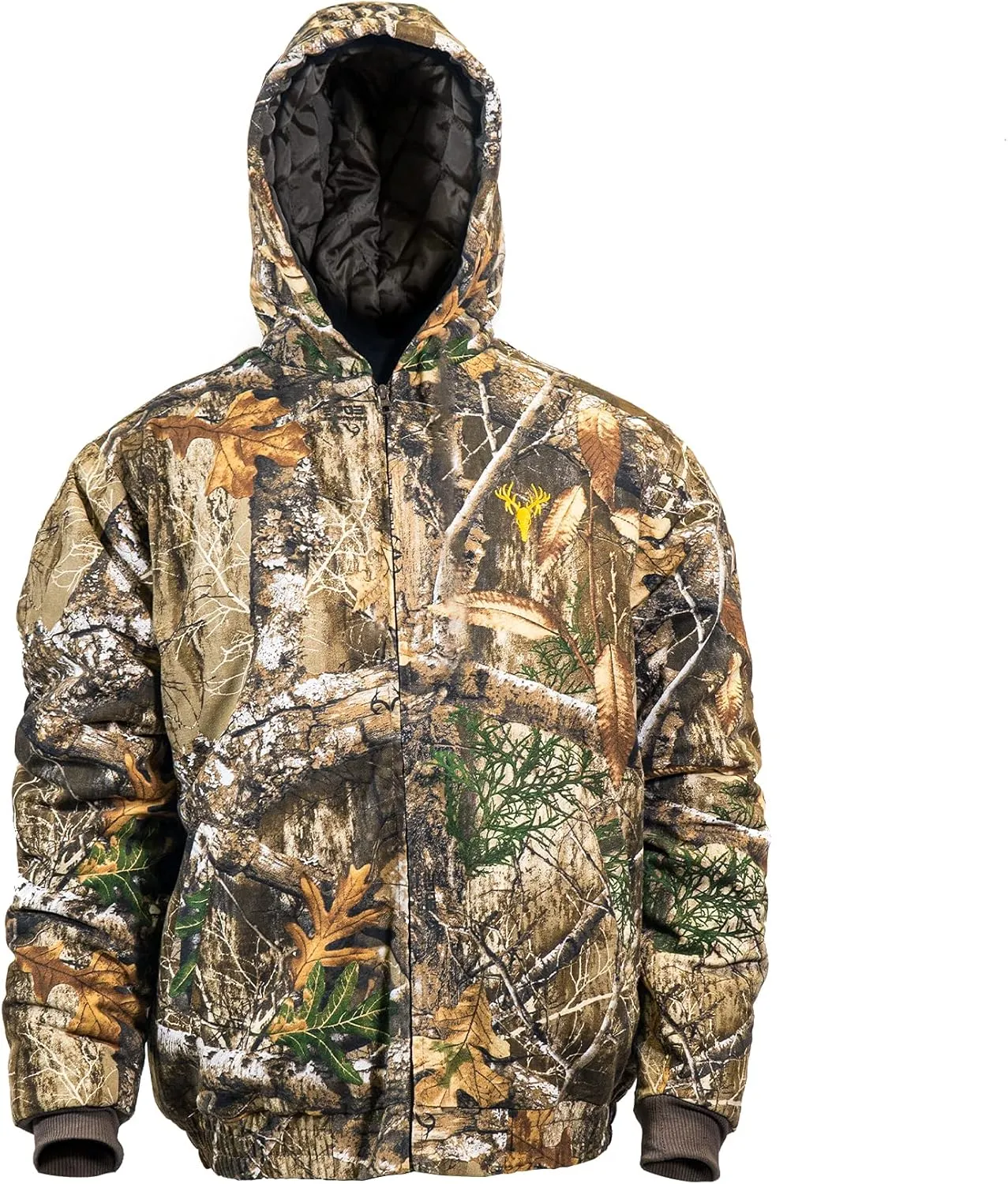 HOT SHOT Youth Insulated Twill Camo Hunting Jacket, Insulated Boy's Winter Coat, Ultra Quiet Camouflage Kids Hunting Gear