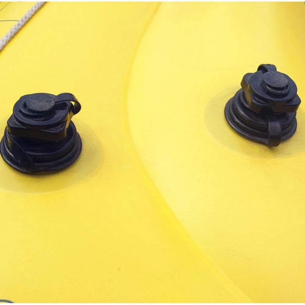 Inflatable Kayak, Inflatable Fishing Boat, Portable3 Person Folding Rubber Explorer Fishing Boat with Paddles,Yellow