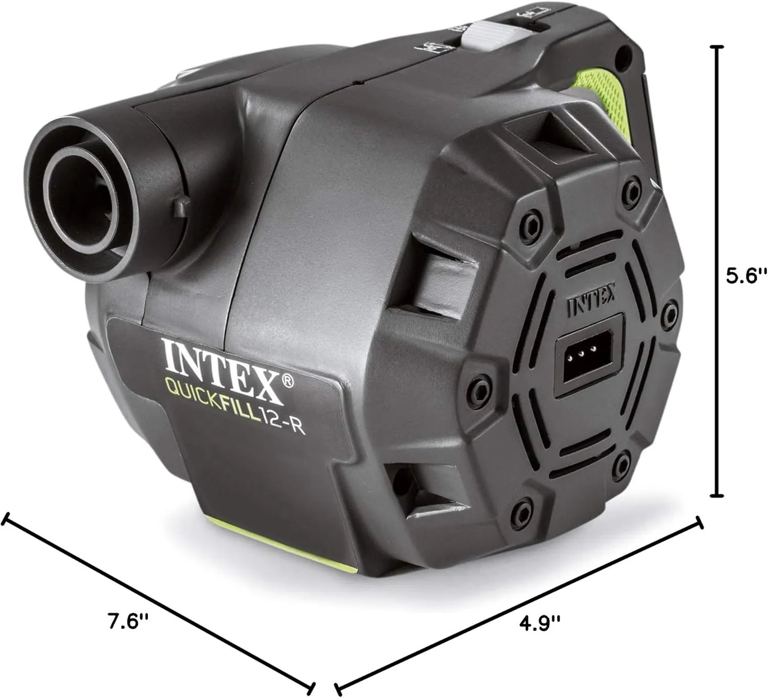 INTEX QuickFill Electric Air Pump: Inflates and Deflates Air Mattresses, Inflatable Kayaks, Boats, Toys