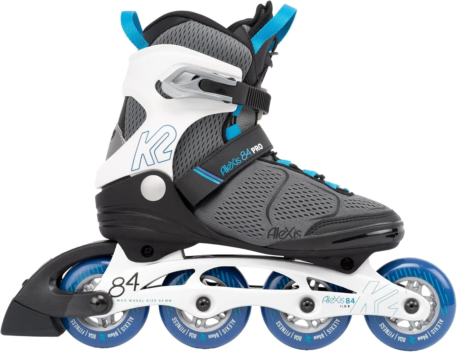 K2 Alexis 84 Pro Gray-Blue Womens Inline Skates