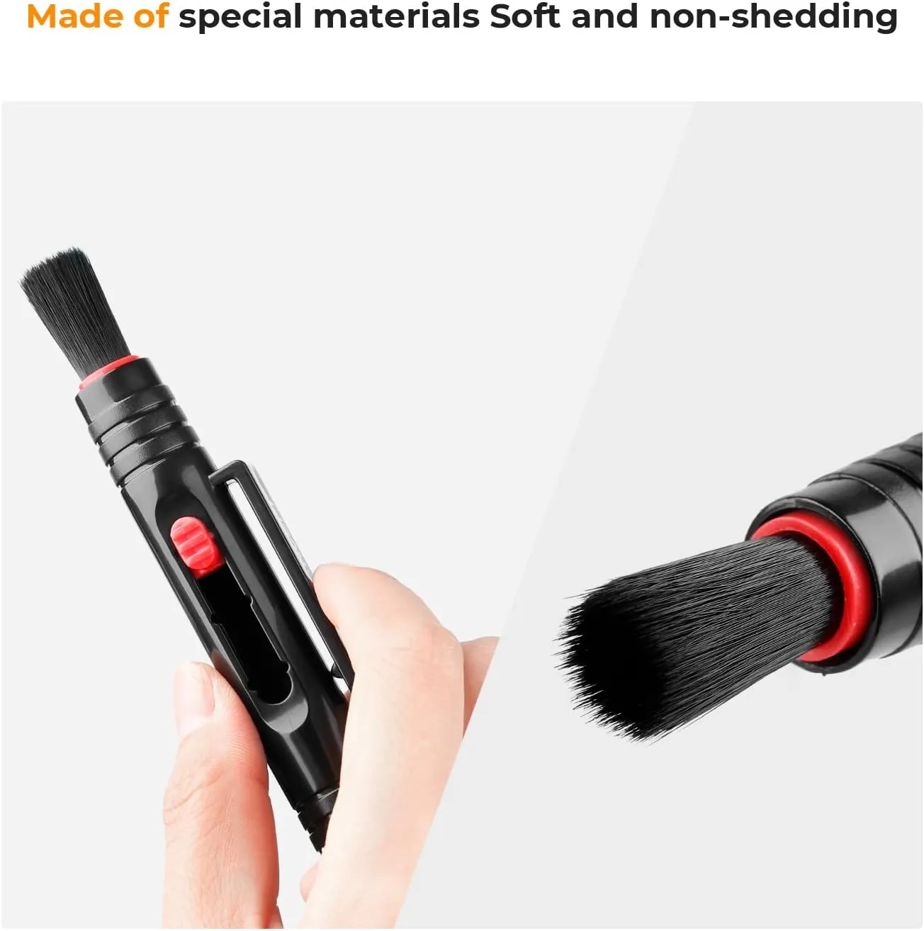K&F Concept Professional Lens Cleaning Pen*3 with Soft Brush, Carbon Head Lens Cleaning Pen for Canon, Nikon, Pentax, Sony Digital Camera Cleaning,AR VR Glasses Cleaning