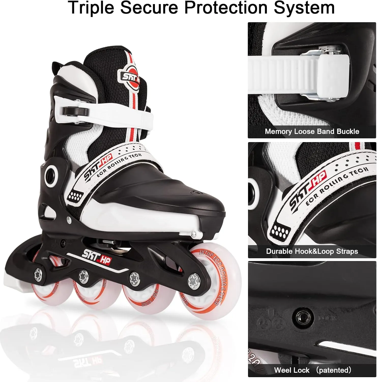 Kids Inline Skates for Girls Roller Blades Boys, Adjustable Inline Skates Kids Roller Blades with Light up Skate Wheels Fun Illuminating Beginner Skating Shoes