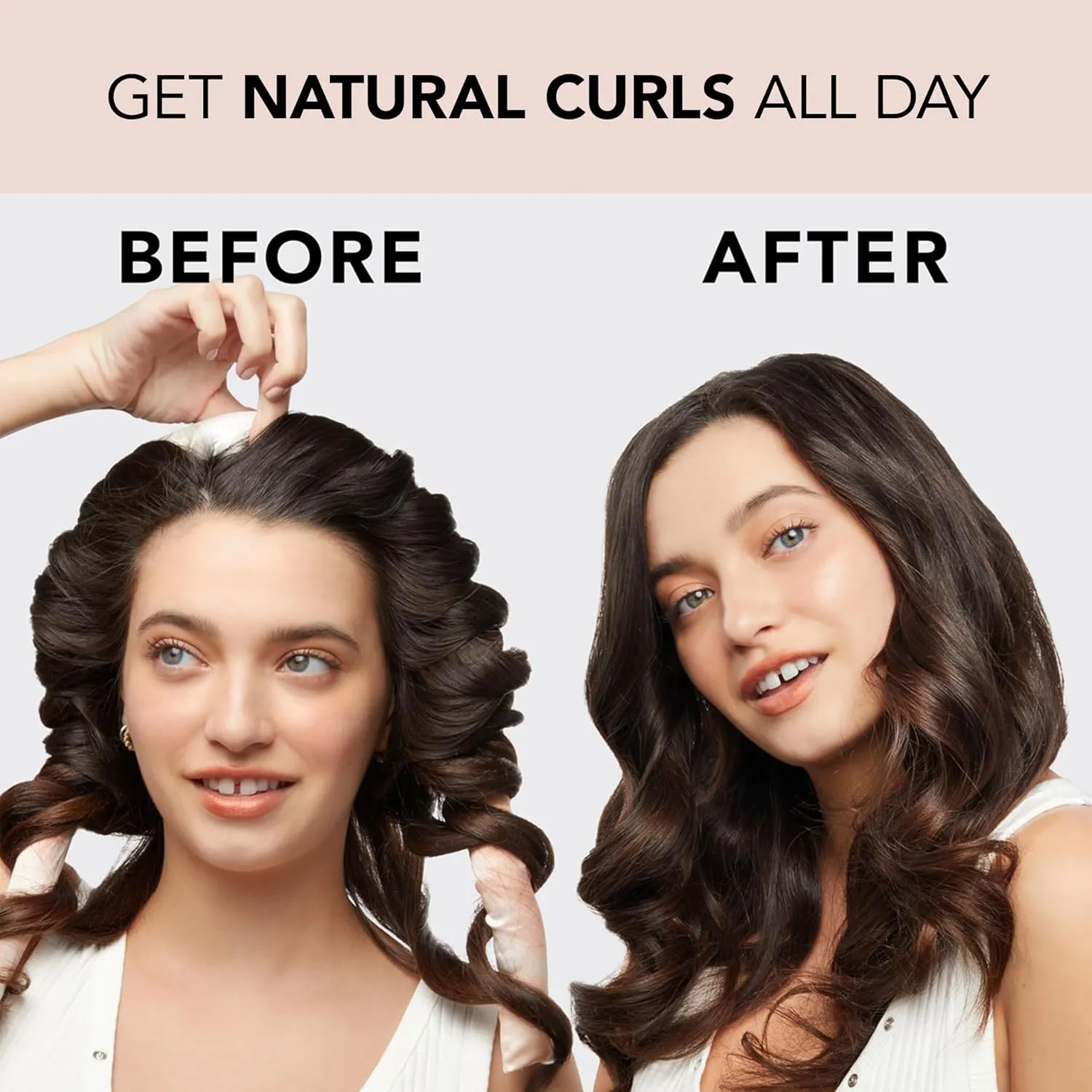 Kitsch Satin Heatless Hair Curler Set - Heatless Curls Overnight, Hair Rollers for Soft Curls & Frizz-Free Styling, No Heat Curlers To Sleep in, Curling Rod Headband with 2 Scrunchies - Sunset Tie Dye
