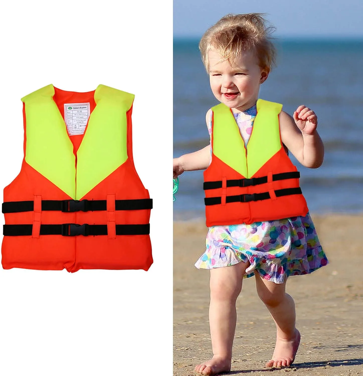Life Jackets for Kids, Life Vest for Kids 4-12yrs Boys Grils, Kids Life Jacket, Life Jackets & Vests, Toddler Life Jacket 65 Pounds Maximum Bearing Capacity Elastic Belt