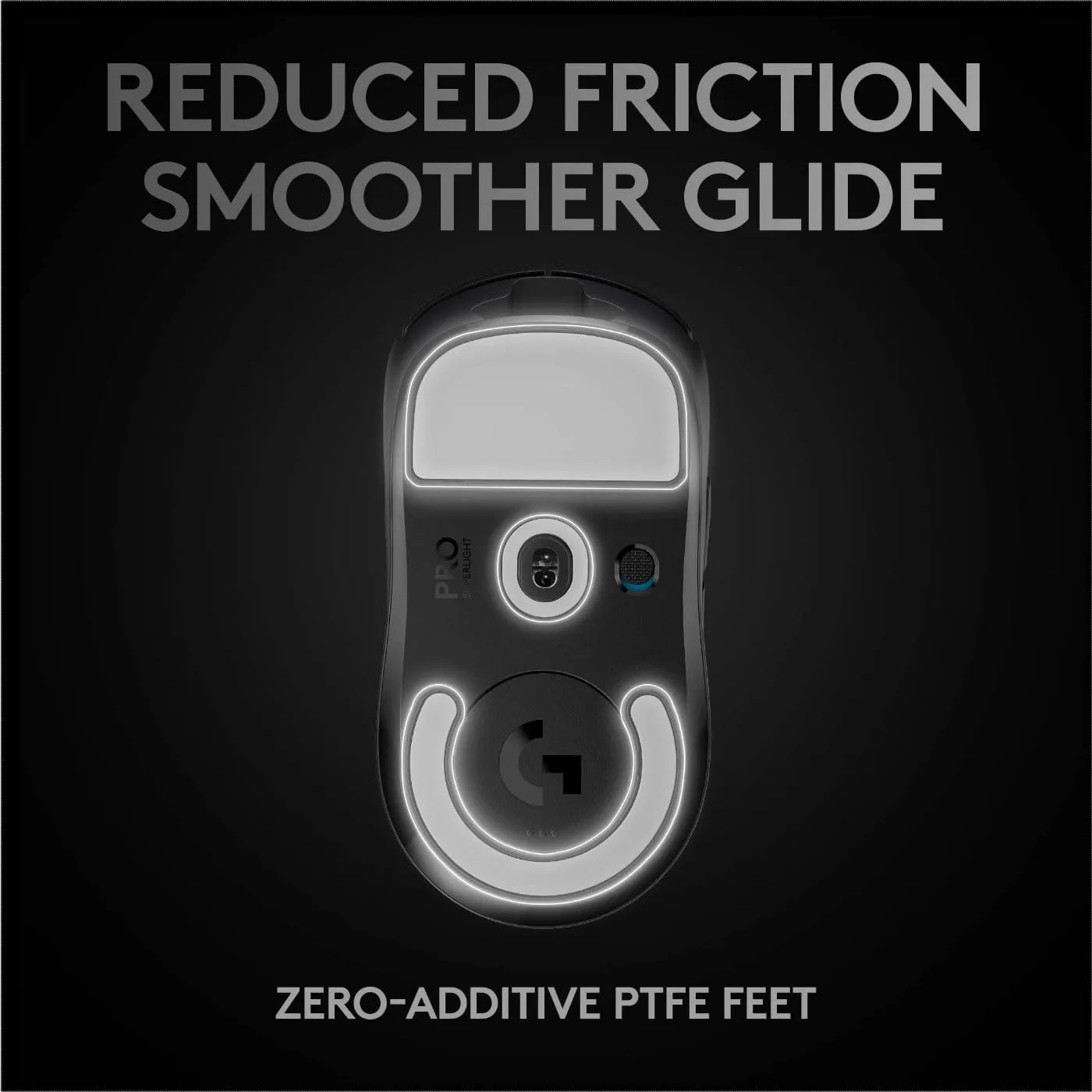 Logitech G PRO X SUPERLIGHT Wireless Gaming Mouse, Ultra-Lightweight, HERO 25K Sensor, 25,600 DPI, 5 Programmable Buttons, Long Battery Life, Compatible with PC / Mac - Black