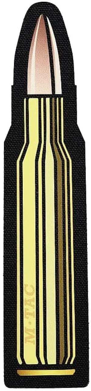 M-Tac Bullet 223 Tactical Morale Patch - Hook Fasteners Printed Army Combat Patches for Vest, Backpacks, Hats (Yellow 223)