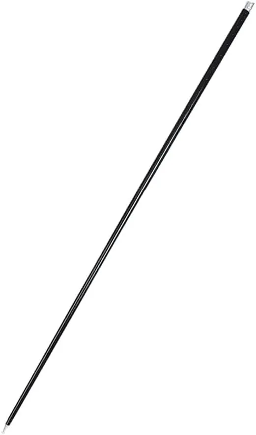 Magic Cane Metal Appearing Cane, Pocket Staff Magic Telescopic Stick, Collapsible bo Retractable Expandable bow Extendable Portable Expanding Metal Cane Pop Out Wands, Medium, Black 4