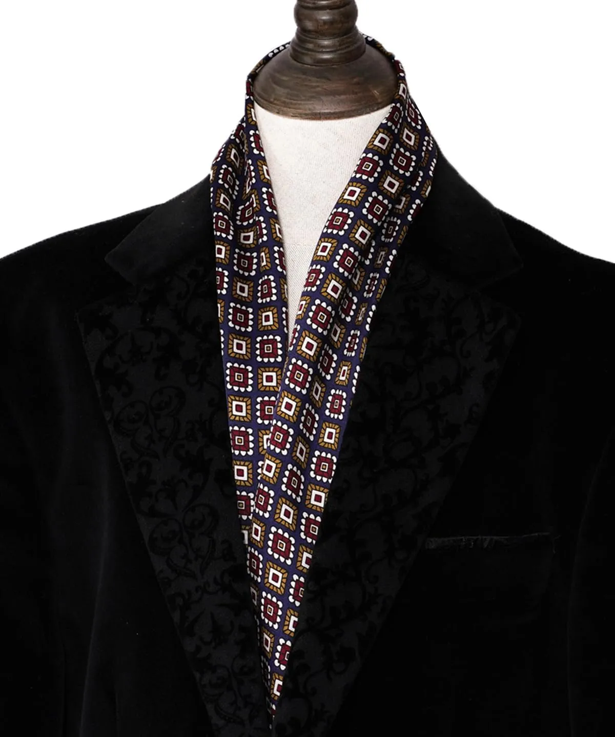 Mens 100 Silk Scarf Double Layers Fashion Wrap Neckerchief Formal Business Casual Party