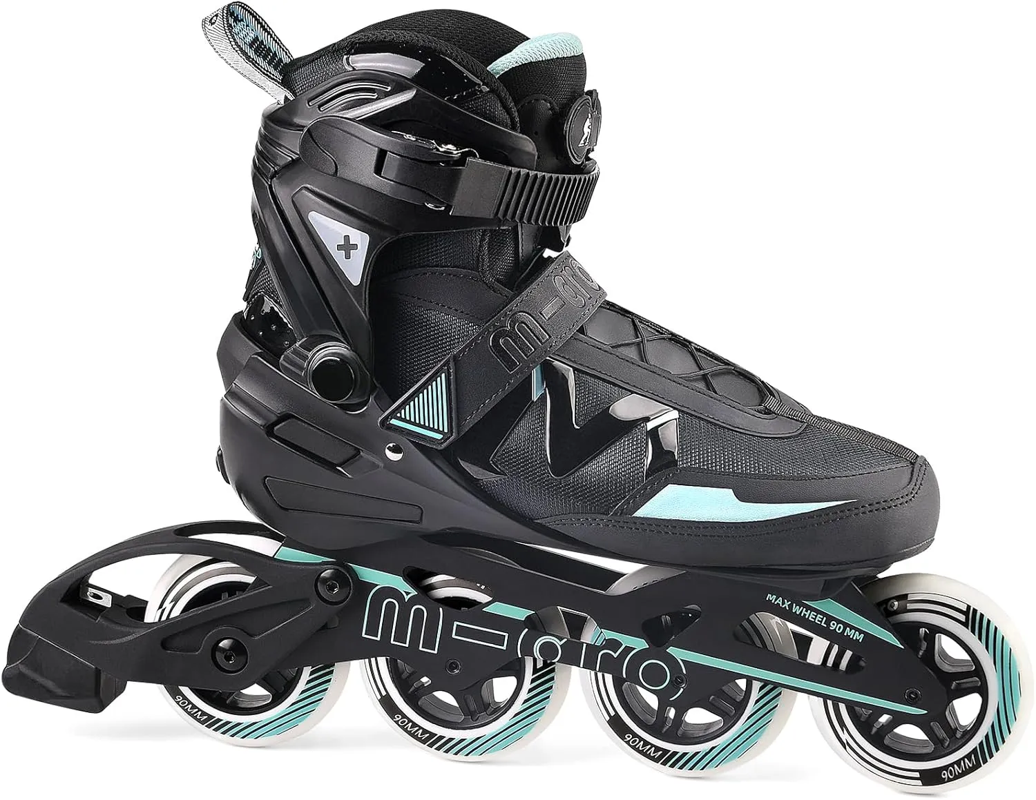 Men's Adult Inline Skate - Micro Delte High Performance Roller Skates Blades for Men, Indoor Outdoor and Fitness Black