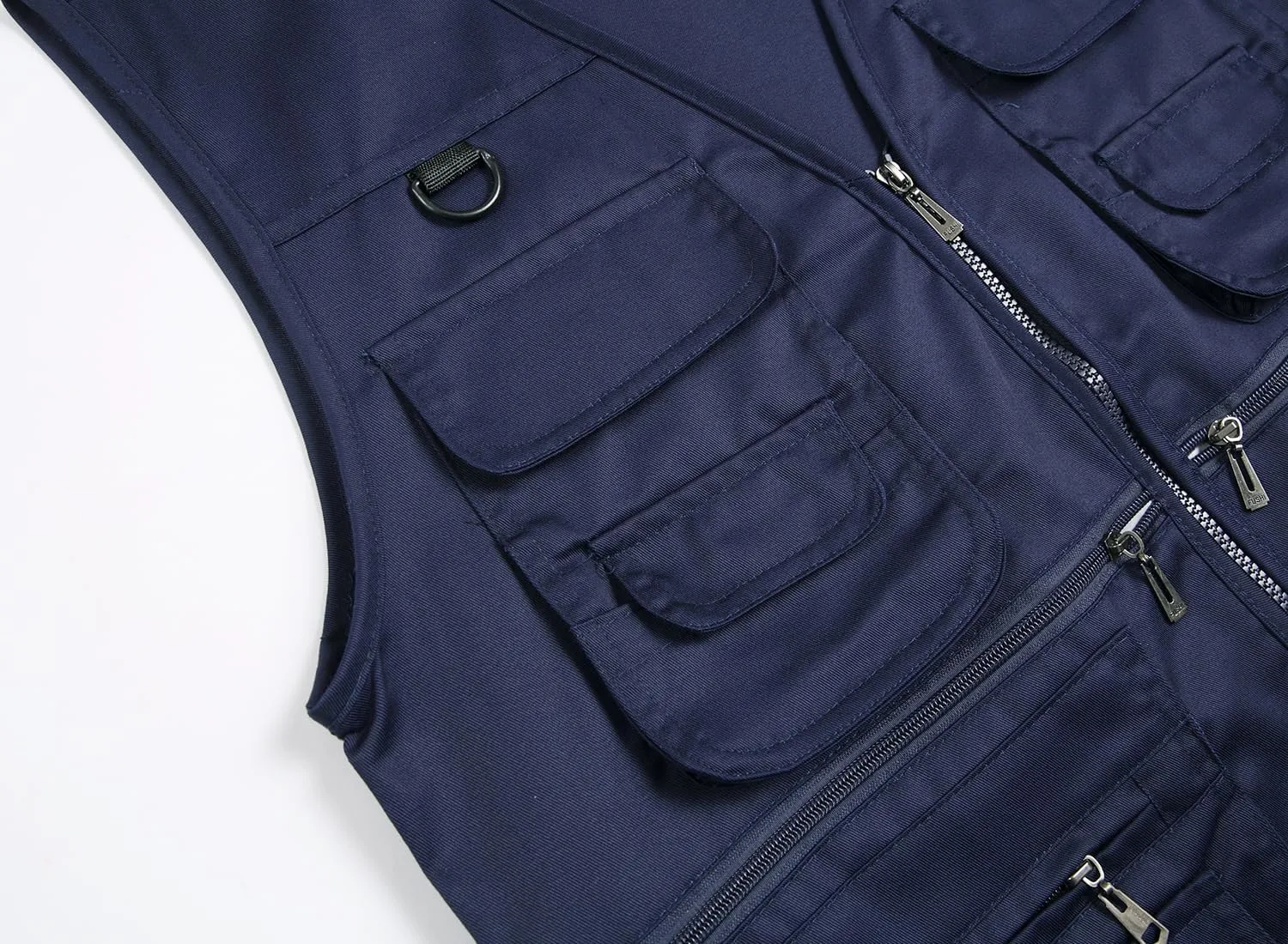 Mens Fishing Vest Summer Outdoor Work Safari Travel Photo Vest with Multi Pockets