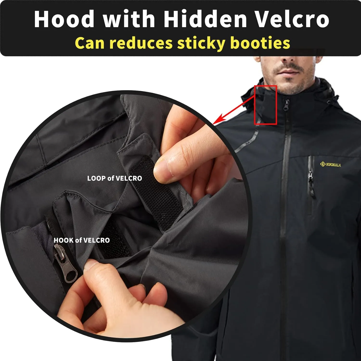Mens Lightweight Waterproof Jacket Windproof Rain Hooded jackets for Men Hiking Cycling Travel M-7XL