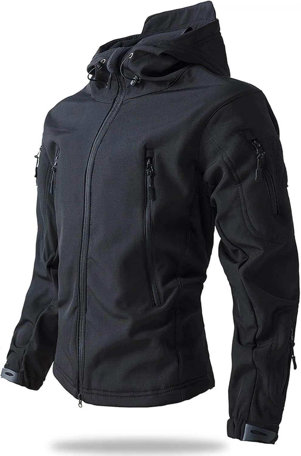 Men's Military Tactical Jackets Camouflage Softshell Fleece Fall Windbreaker Waterproof Outdoor Hooded Rain Coats