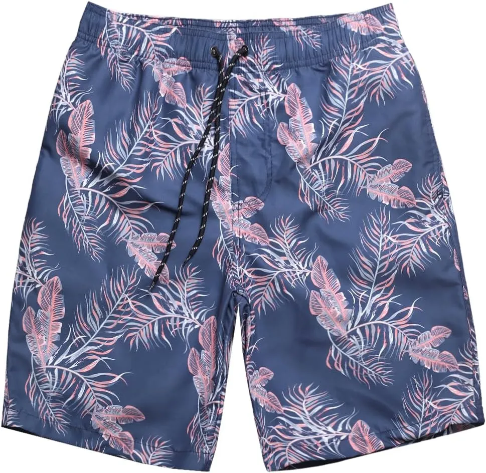 Men's Quick Dry Swim Trunks - Beach Vacation Essentials Board Shorts (Size Runs Small, Recommend Ordering 1 Size Up)