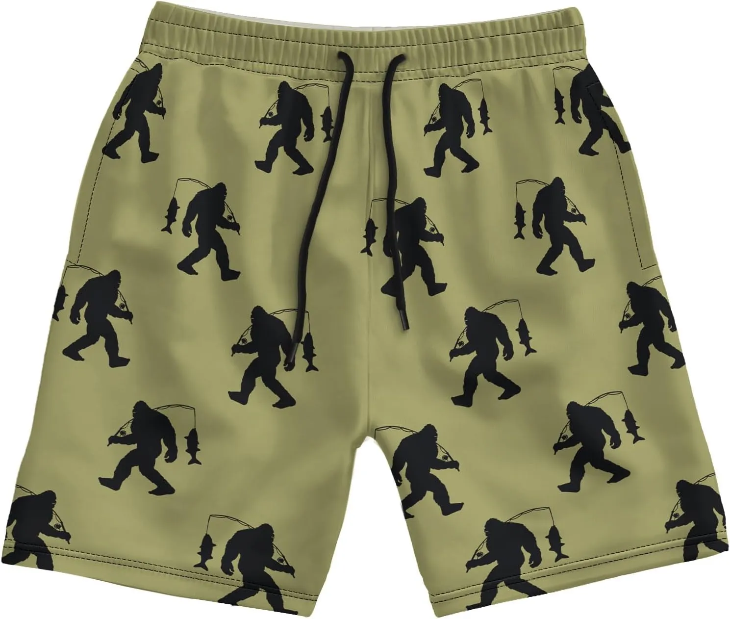 Men's Swim Trunks with Funny Print Quick Dry Swimsuits Beach Shorts with Pockets Summer Gifts