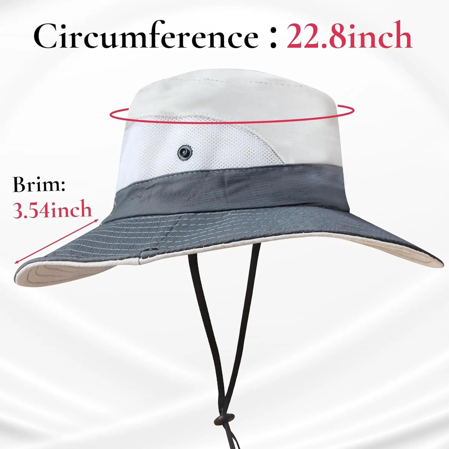 NPQQUAN Ponytail Sun Bucket Hats for Women Men Wide Brim UPF 50  Fishing & Beach Hats