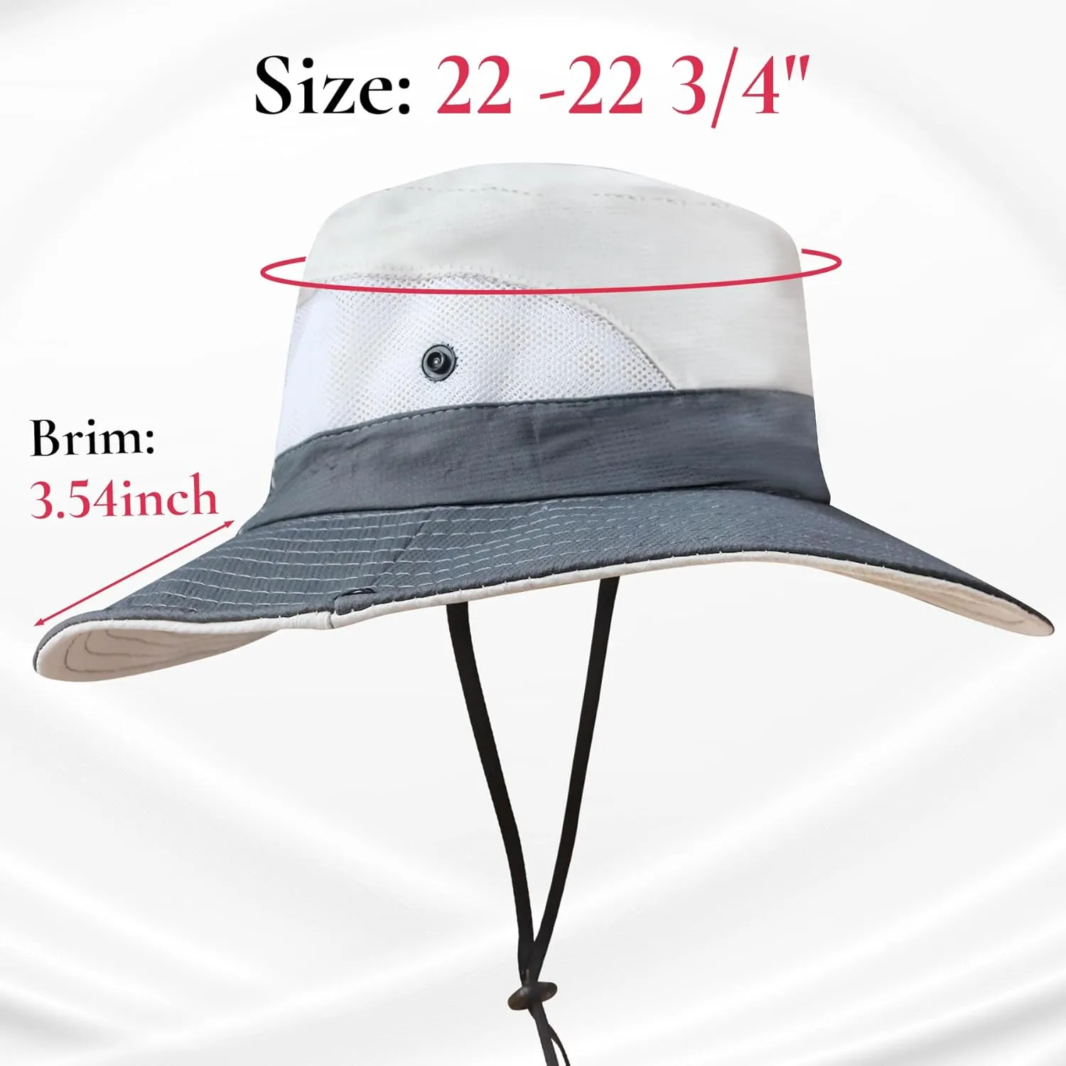 NPQQUAN Ponytail Sun Bucket Hats for Women Men Wide Brim UPF 50  Fishing & Beach Hats