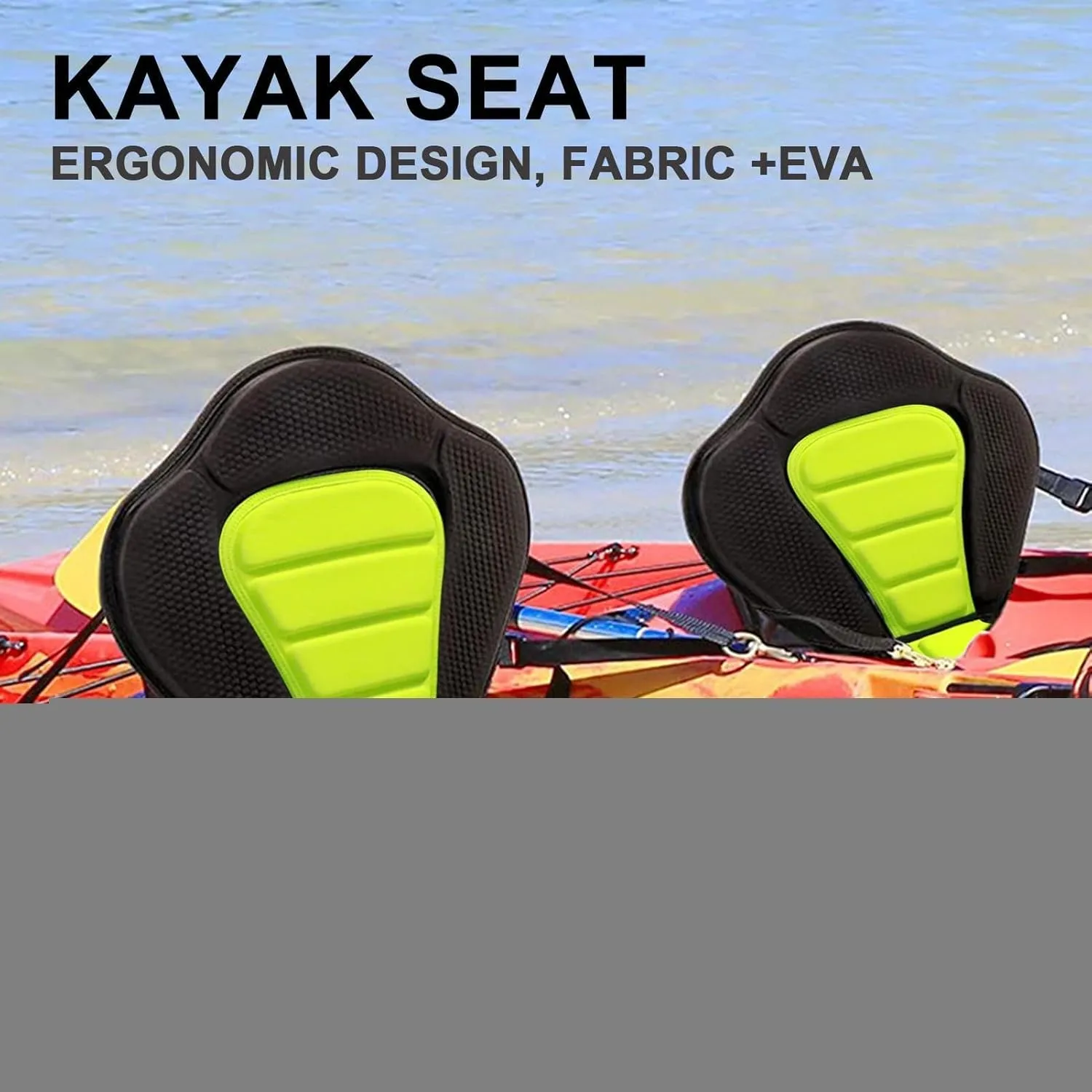 Paddle Board Seat - Kayak Seat, Fabric Canoe Seat, Stand up Paddle Surfboard Kayak Seat | Drifting Rafting Outdoor Watersports and Recreation, Portable Eva Cushion Seat for Canoeing Kayaking