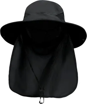 PFFY Sun Bucket Hats for Men Women 3 Wide Brim UPF 50  Fishing & Beach Hat