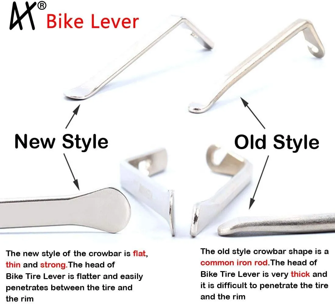 Premium Bicycle Tire Lever Tyre Spoon Iron Changing Tool, Bike Tire Levers Premium Stainless Steel Levers to Repair Bike Tube, Best Tire Changing Tool