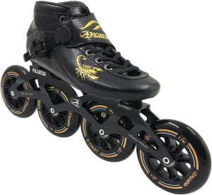 Professional Carbon Fiber Speed Skates Adult Men's and Women's Skates 4-Wheels Single-Row Speed Inline Skates Shoes Black Inline Skate Shoes
