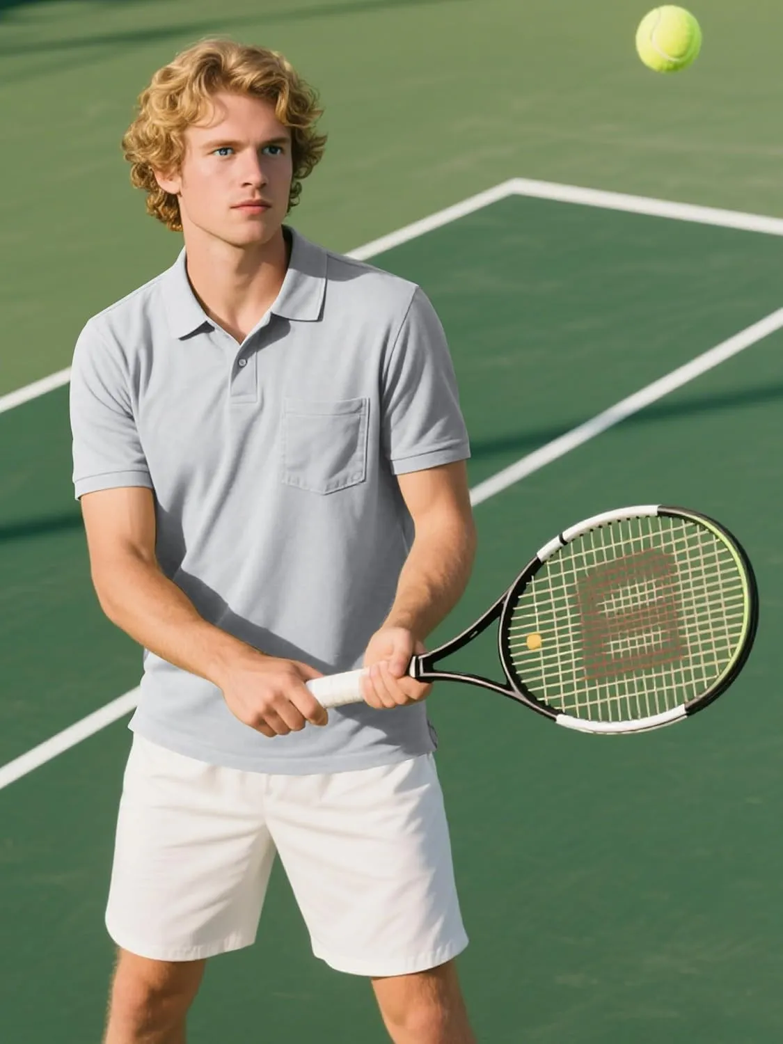 QPNGRP Men's Polo Shirts Short Sleeve with Pocket Quick Dry Performance Golf Shirts Casual Tactical Pique Collared T Shirt