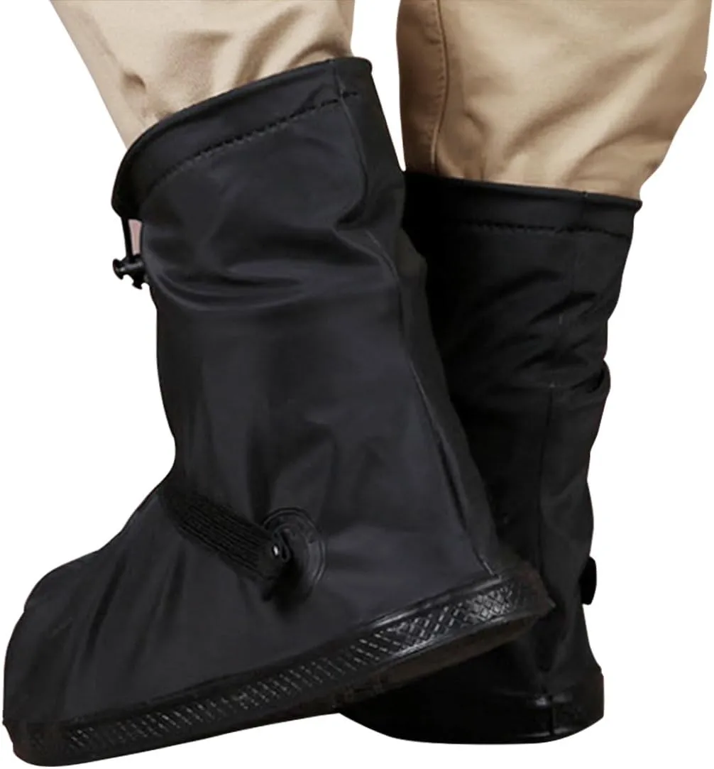 Rain Shoe Cover Waterproof Overshoe Black 3XL